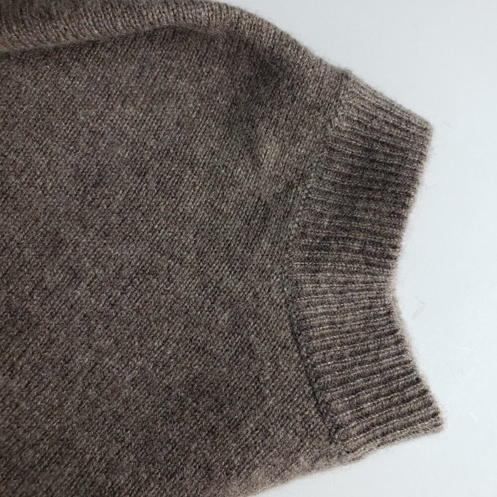 Vince Cashmere Knit Tan Taupe Shrug Sweater M Dolman Sleeve, Very good condition - Picture 8 of 9
